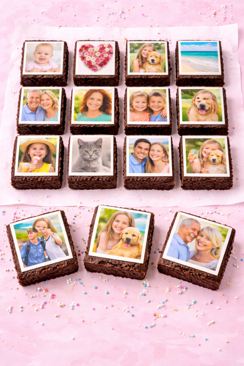 Pre-cut Edible Logo Squares (50mm)  – 15 per sheet