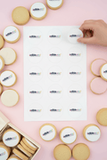 Pre-cut Edible Logo Circles (50mm) – 15 per sheet