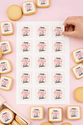 Pre-cut Edible Logo Squares (50mm)  – 15 per sheet